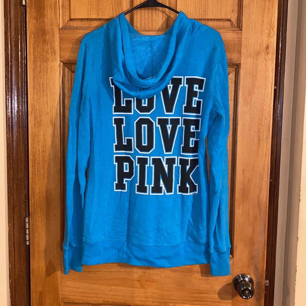 Victoria’s Secret PINK Blue Hoodie, Jacket, Sweatshirt